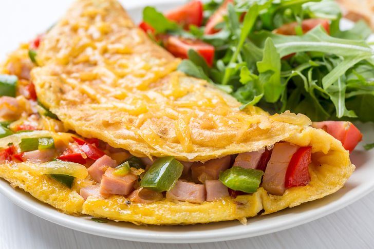 Simple Ham Omelette